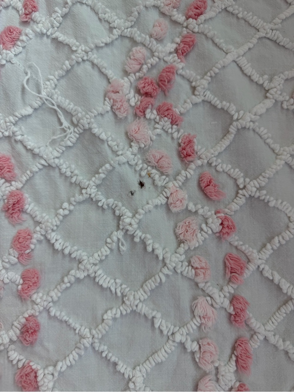 Vintage Chenille Bedspread Cabin Crafts Needletuft Original Cottagecore - Picture 7 of 10